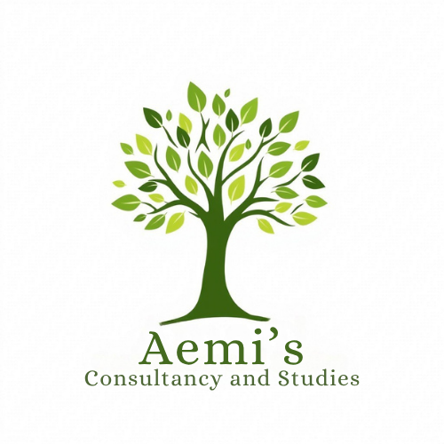 Aemi's Consultancy and Studies Logo with transparent background