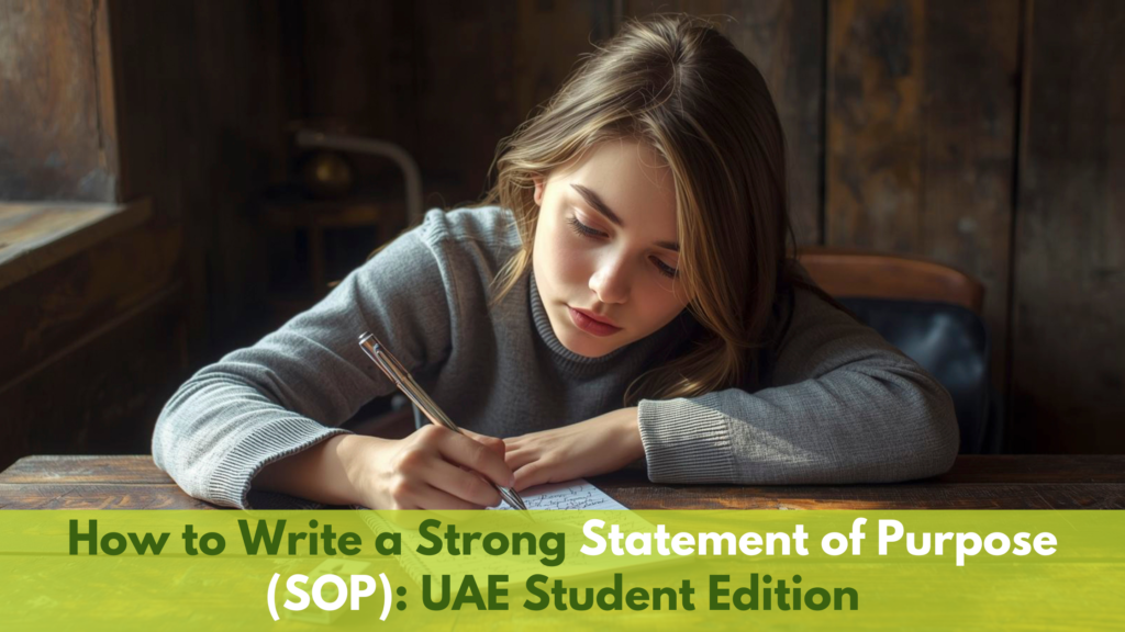 How to Write a Strong Statement of Purpose (SOP) UAE Student Edition
